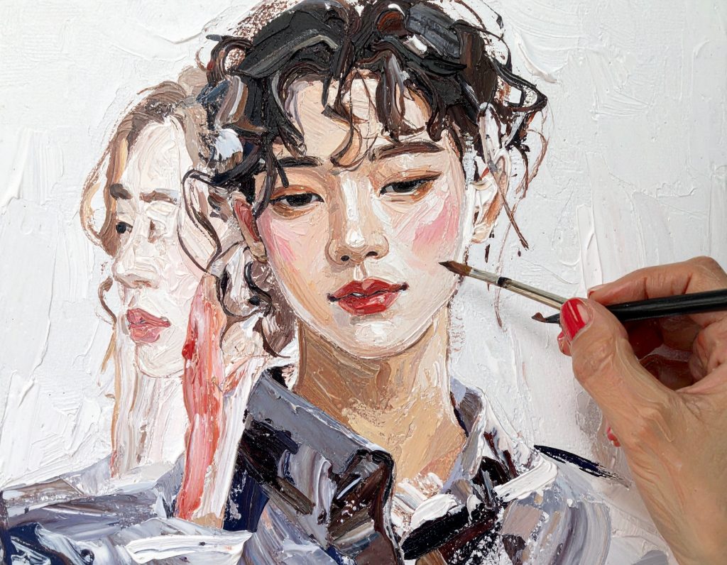 peinture d'une femme coréenne