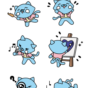 Stickers mascotte Seowoo